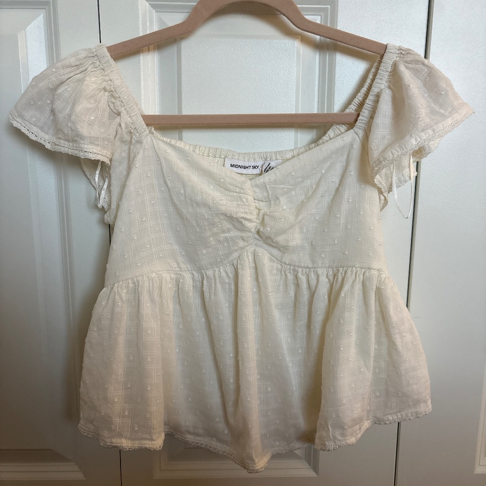 White Babydoll Top/Blouse